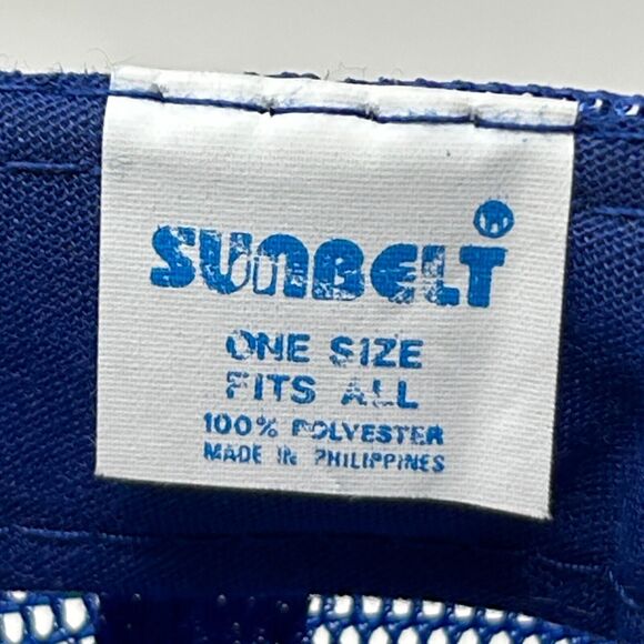 Vintage Cummins Trucker Hat Baseball Cap Engines 90s Gold Leaves Snapback Blue - Picture 10 of 11